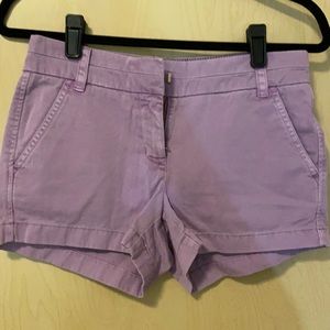 * J. Crew Purple Chino Shorts 00